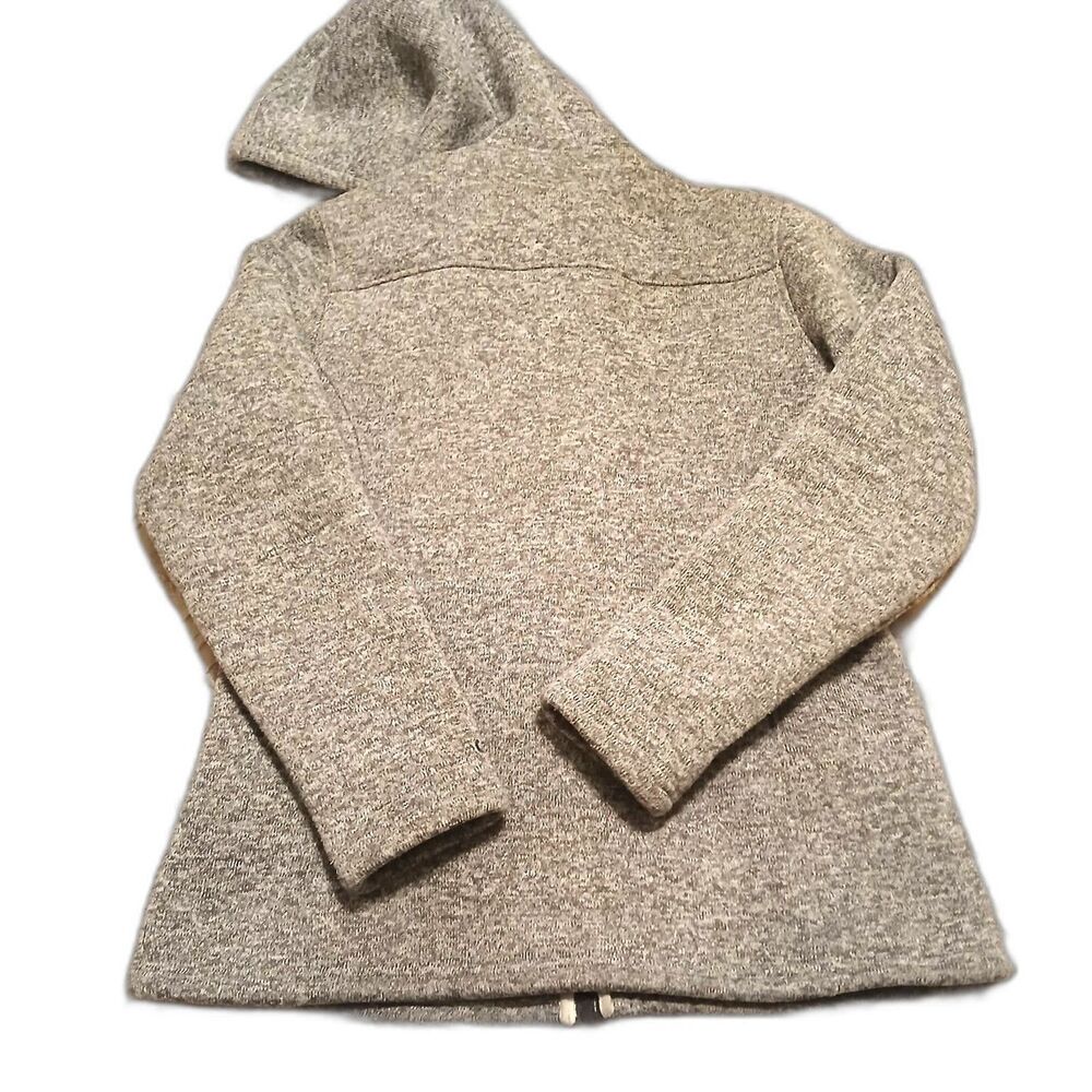 Women's Gray Button-Front Fleece Jacket in Large - Picture 2 of 6